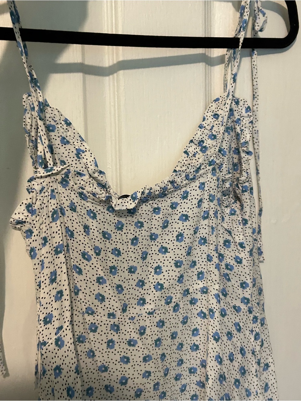 Zara Flower dress size M , spaghetti strap - Picture 11 of 13